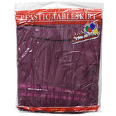 Party Dimensions Single Count Plastic Table Skirt, 29 By 14-Feet, Berry